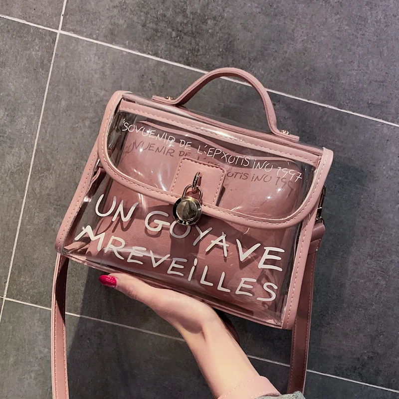 2019 летняя новая женская сумка модная Желейная Сумка для колледжа ветряная