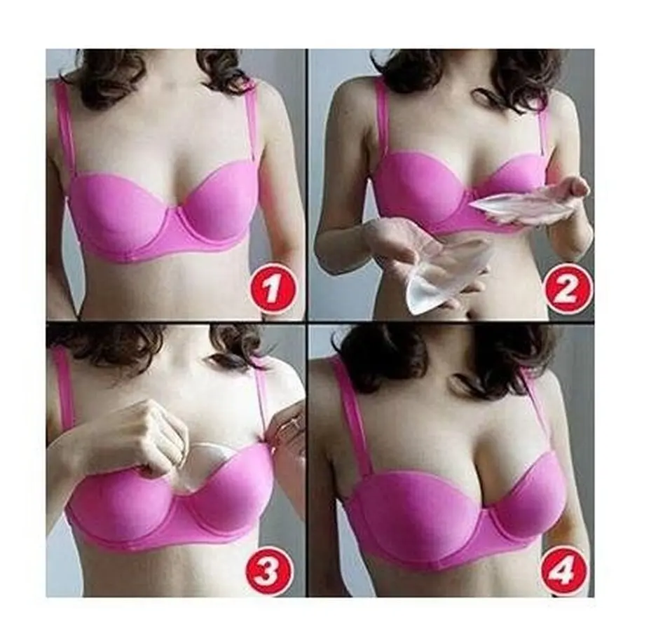 Силиконовые вставки для бюстгальтера Halyuhn силиконовые накладки груди