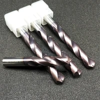hrc65 tungsten steel drill with integral cemented carbide coating straight shank superhard twist drill extended by 100mm