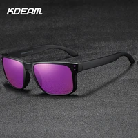 kdeam brand real ultralight polarized sunglasses men driving shades male sun glasses for women square mirror summer uv400 oculos