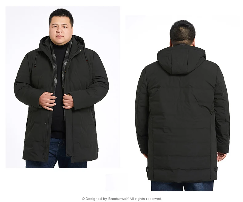 Размера плюс 10XL 8XL 6XL 5XL новая пуховая куртка для мужчин брендовая одежда плотные