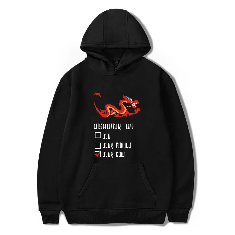 

kpop 2021 Mulan bar hoodie Sweatshirt Men/Women Fashion Casual Hip Hop Hoodie Popular Black Mulan Pullovers Cool Streetwear Tops