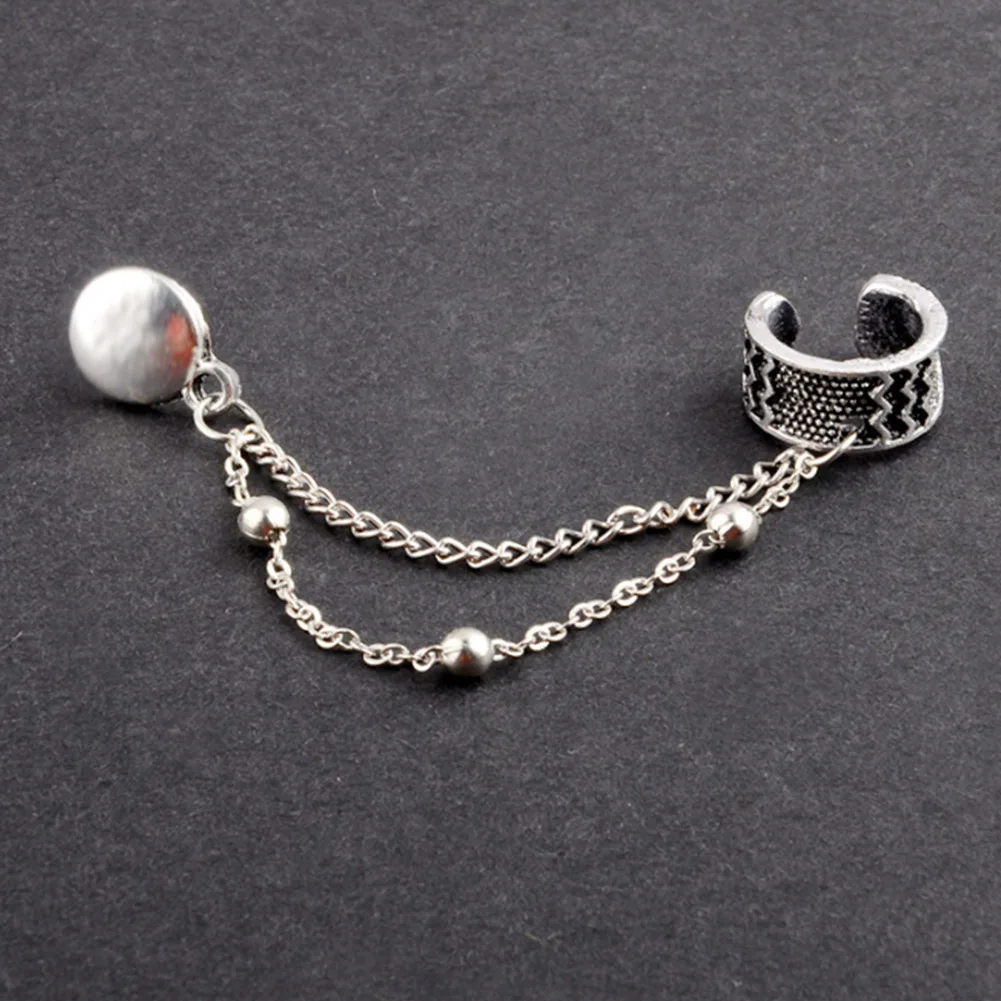 

4Pcs/Set Vintage Fashion Earrings Set Bohemia Crown Water Droplets Chain Gem Stud Earrings For Women Pop Retro Style Wholesale