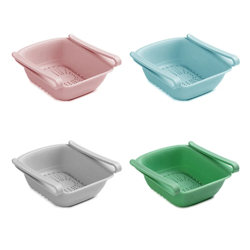 

1Pcs Stretchable Refrigerator Storage Rack Kitchen Organizer Food Storage Baskets Fridge Container Space Saver Pull-out Drawer