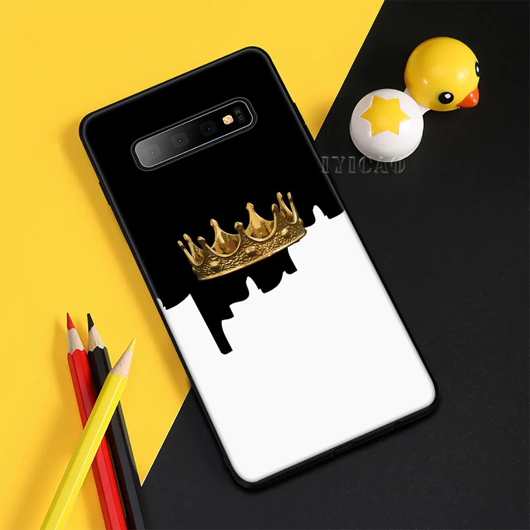 Роскошный мягкий силиконовый чехол King Queen для Samsung Galaxy S20 S10 S9 S8 Plus Lite Ultra S10e S6 S7 Edge |