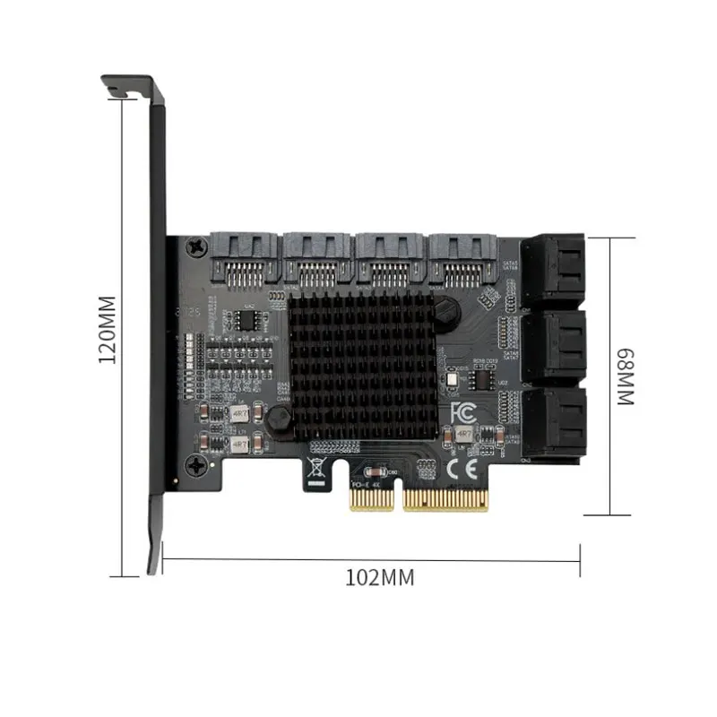 PCI-E Adapter To SATA 3.0 to PCI Express x4 Expansion Card SATA3.0 PCIe PCI-e Controller | Компьютеры и офис