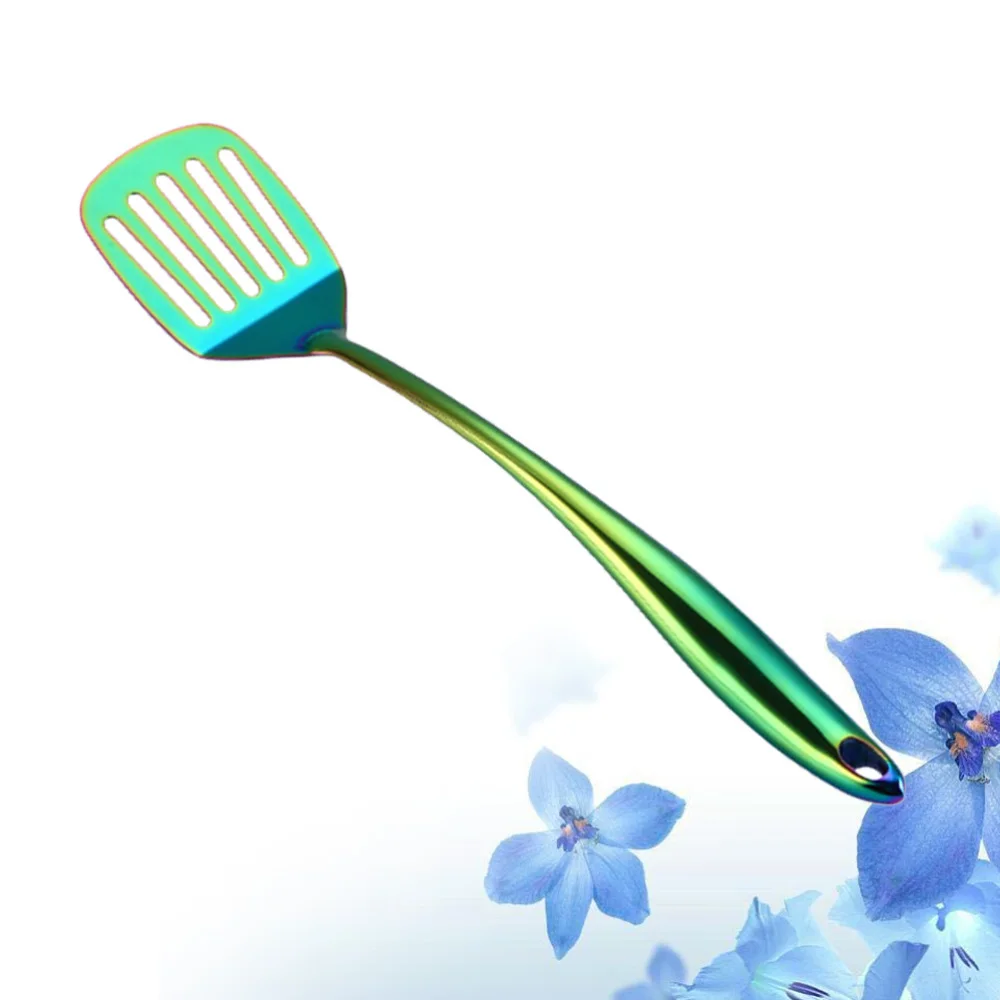

Stainless Steel Long Handle Colorful Frying Shovel Kitchen Cooking Use Shovel
