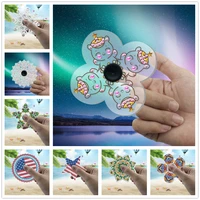 5diy diamond painting spinning top finger spinner special shaped cross stitch diamond embroider art crafts diy gifts for childre