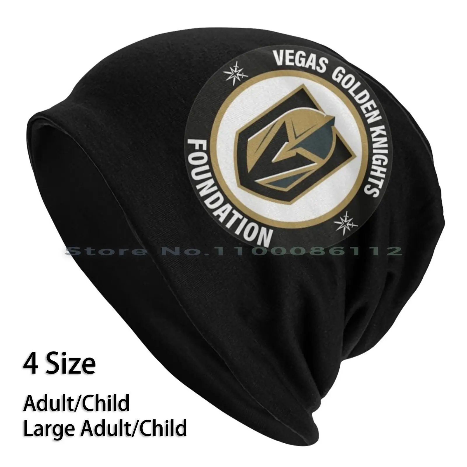 

The Black Golden * Knight * Of Vegas Beanies Knit Hat Sports Logo Hockey Team Brimless Knitted Hat Skullcap Gift Casual Creative