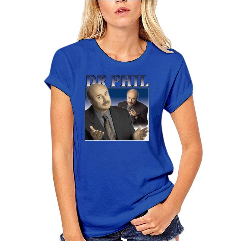 

Men T Shirt VINTAGE Dr Phil Tee - Black Women Tshirt