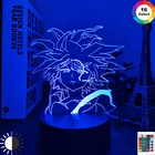Аниме Hunter X Hunter Killua 3d Светодиодная лампа для украшения спальни ночсветильник подарок на день рождения акриловый светодиодный ночсветильник Hxh Killua Godspeed