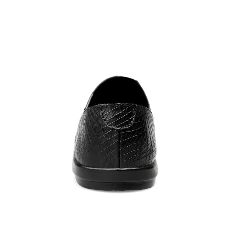 Мужские дышащие Мокасины CLAXNEO черные и коричневые кожаные туфли без застежки