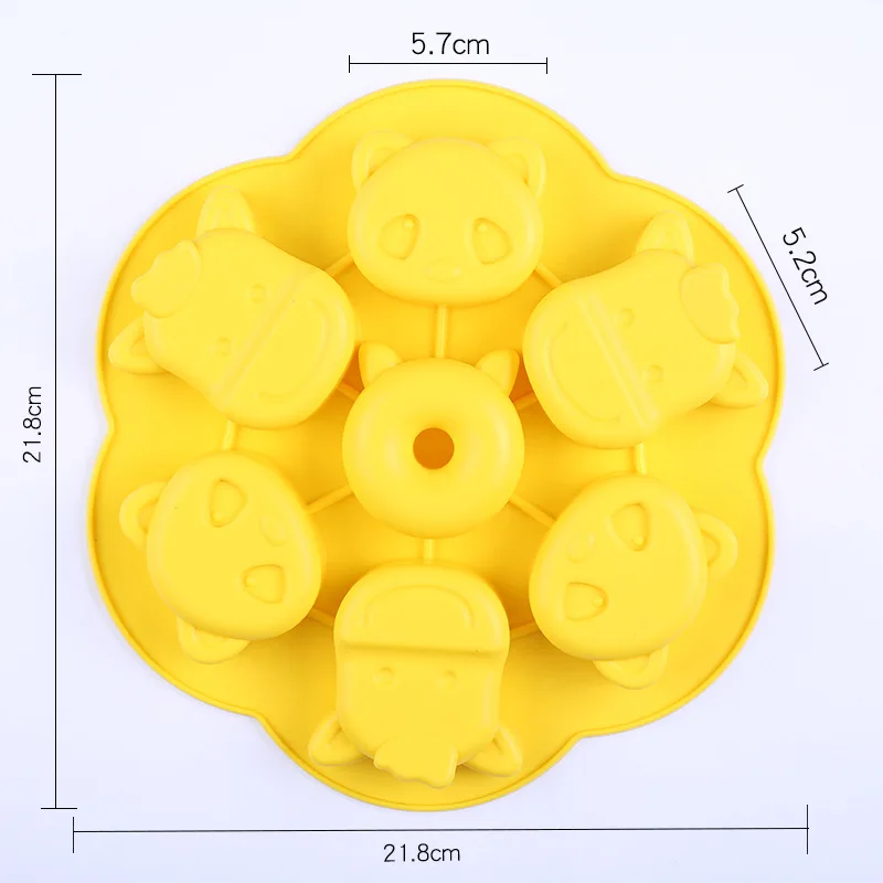 

Silicone Cake Mold Steamed Rice Cake Mold Cartoon Hair Cake Mold Steamed Baby Food Mold