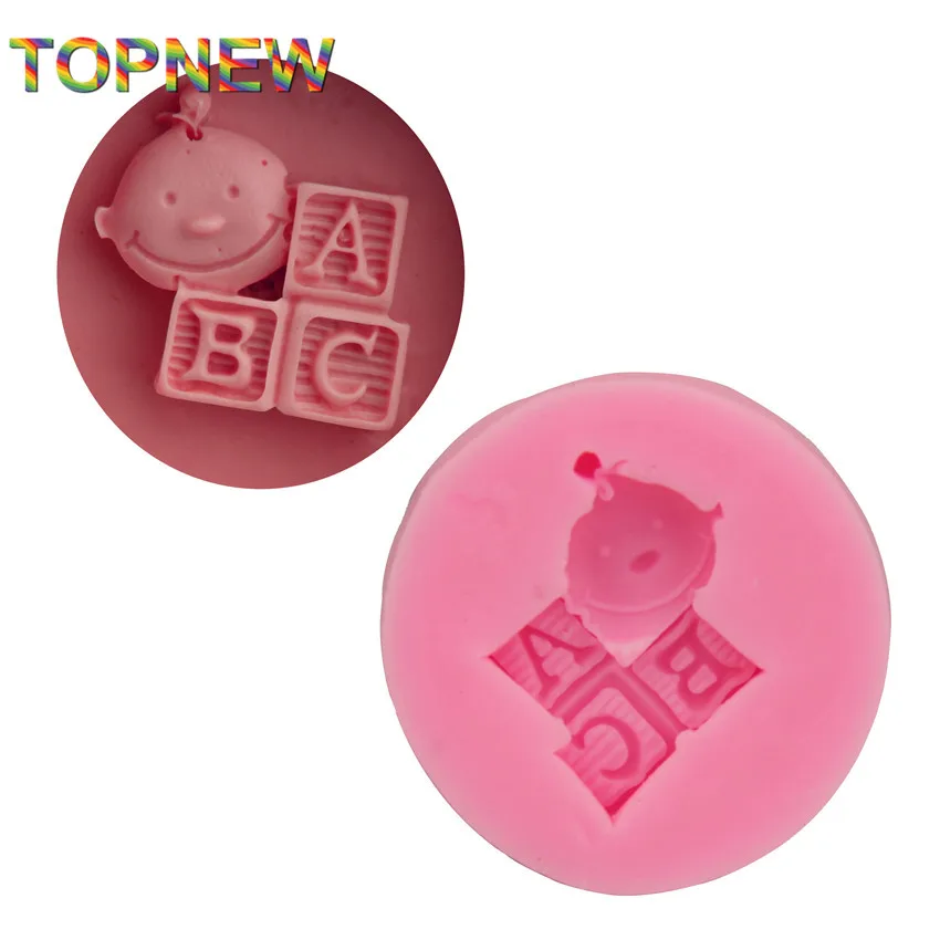 

Nice DIY Beautiful ABC Letter Cake Molds SGS FDA Fondant Silicone Chocolate Moulds Candy Pastry Tools Bakeware C1755