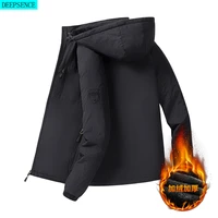 2021 new jacket jacket men plus velvet thick winter windproof waterproof casual warm jacket padded jacket men