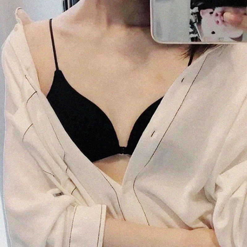 HEFLASHOR сексуальное женское белье бесшовный бюстгальтер с застежкой спереди без