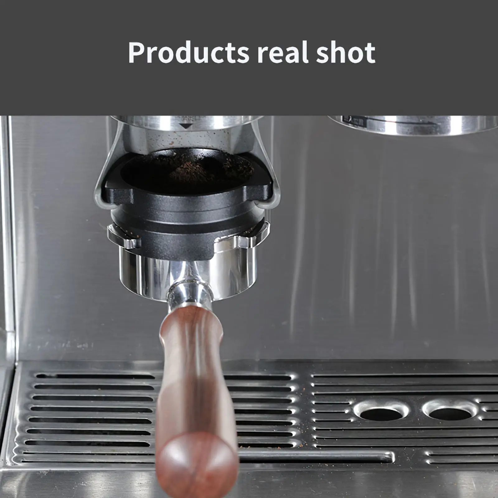 

54mm Coffee Powder Receiving Dosing Ring Rotatable Aluminum Alloy Loop Brewing Bowl Ring Coffee Machine Accessory