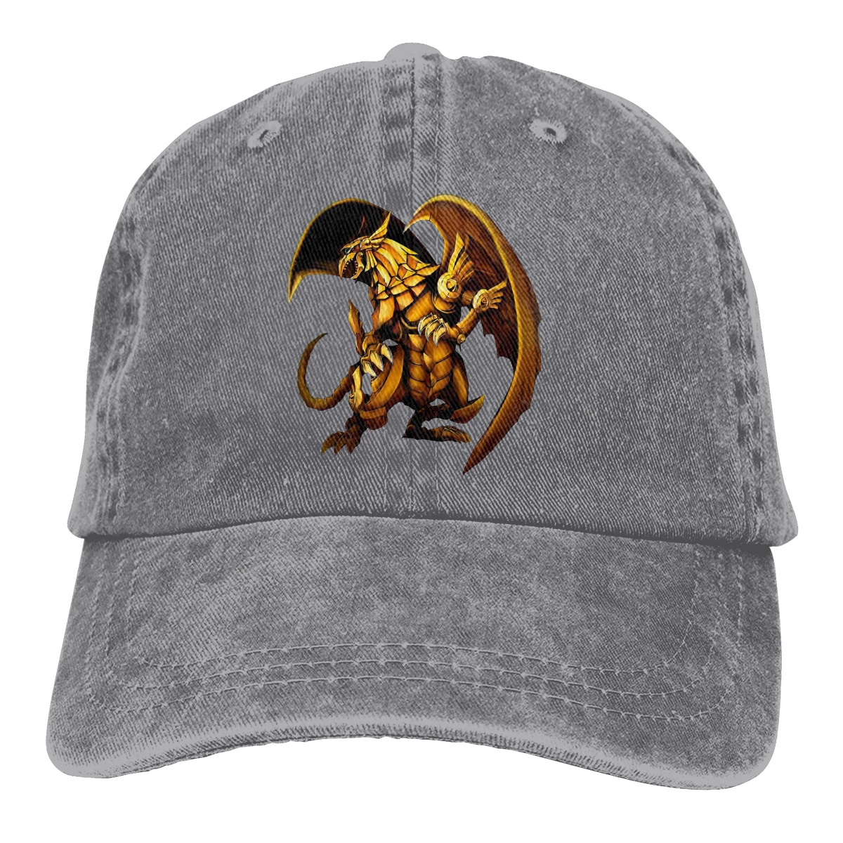 

Adjustable Solid Color Baseball Cap The Winged Dragon Of Ra Washed Cotton Yu-Gi-Oh! Duel Links Magic Card Games Sports Woman Hat