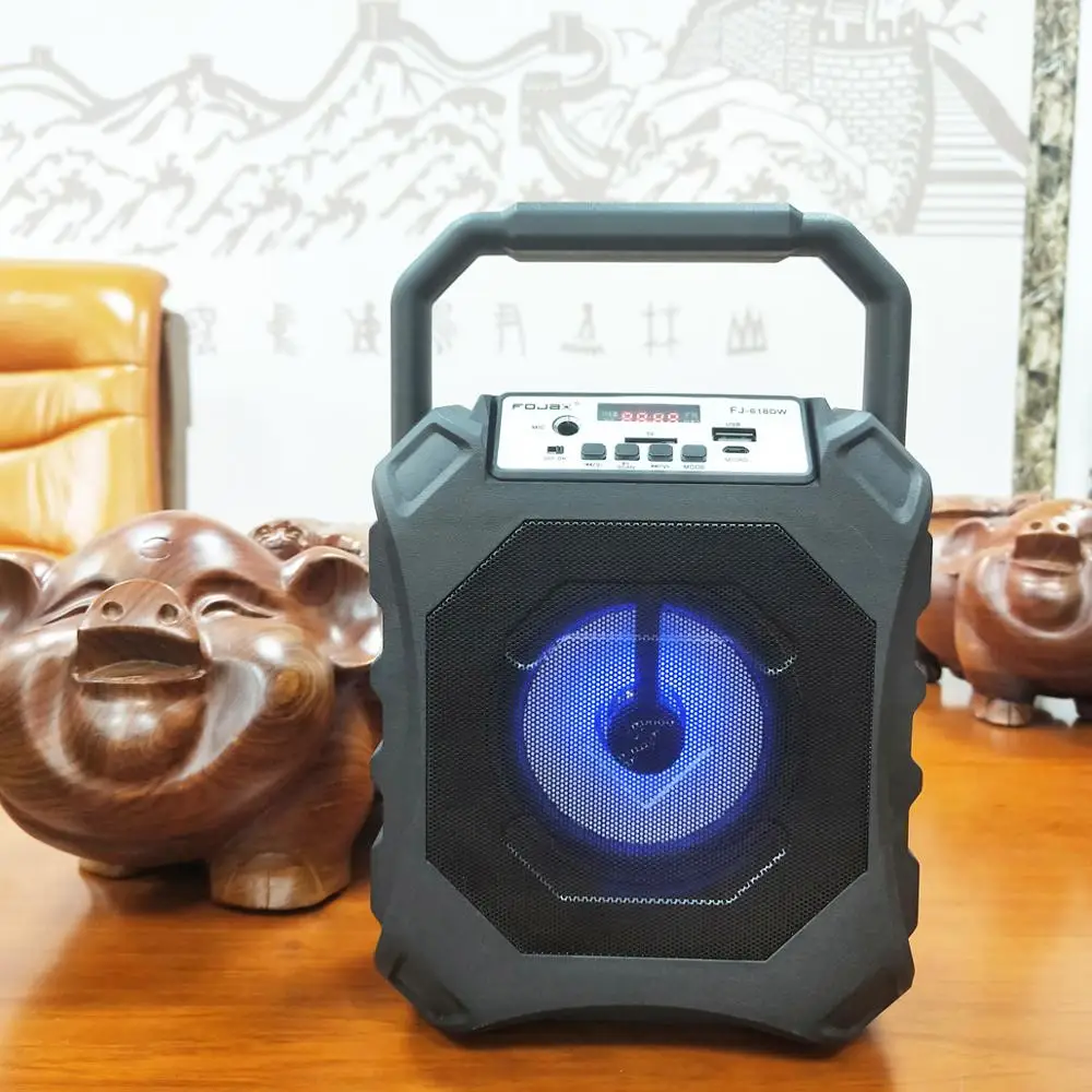 Wireless Bluetooth Speaker Support TF Card AUX U Disk Play Birthday Gift Outdoor Dance Promotion HiFi Bass Portable Subwoofer |