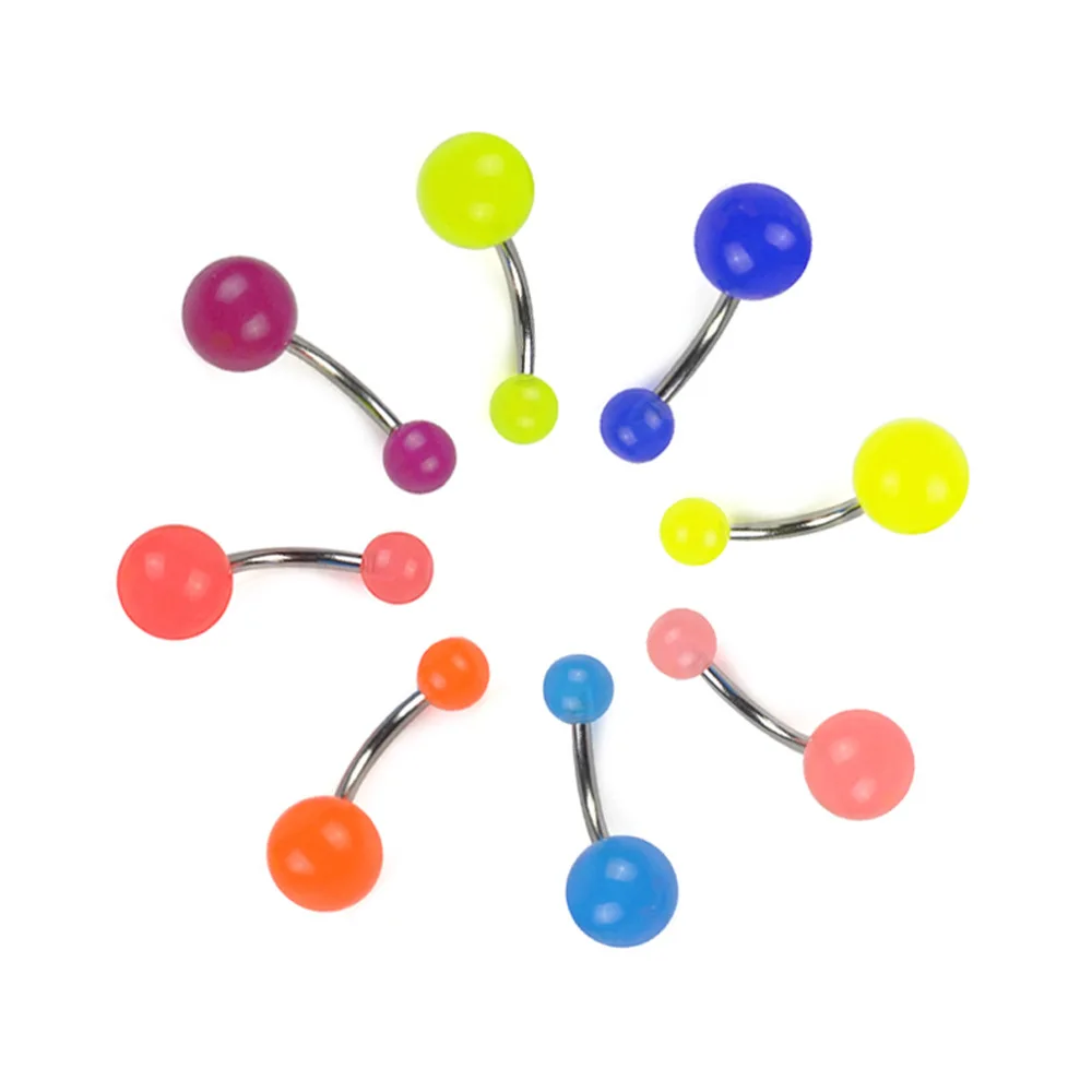 5/10/20 шт ночного неба пупка кольца серьга гвоздик для пирсинг кольцо Бар