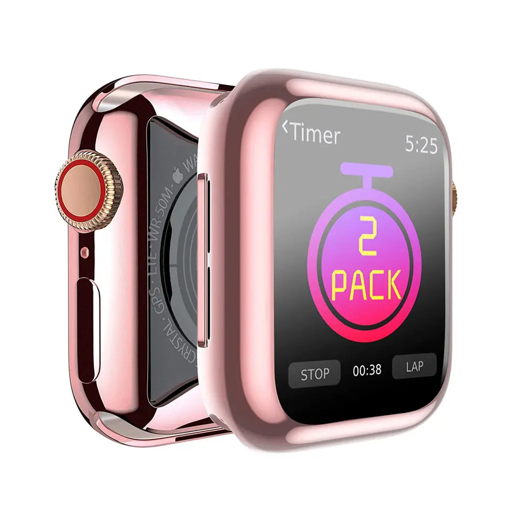 TPU чехол для apple watch 5 4 3 2 1 чехол 44 мм/40 мм iWatch 42 мм/38 мм мягкий защитный бампер для экрана Аксессуары для apple watch