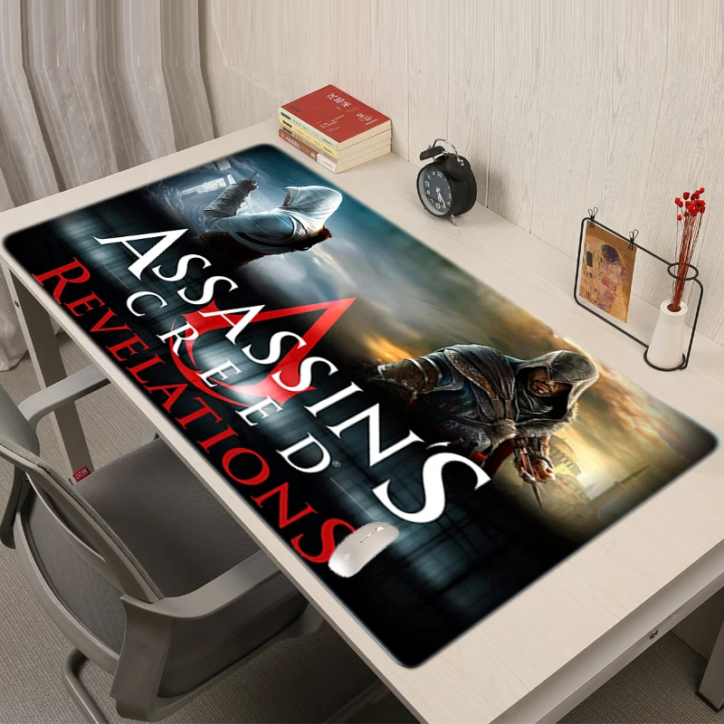 

Расширенный коврик для мыши «Кредо Убийцы», Настольный коврик, аксессуары для игровой комнаты на заказ, настольные аниме коврики, коврик дл...