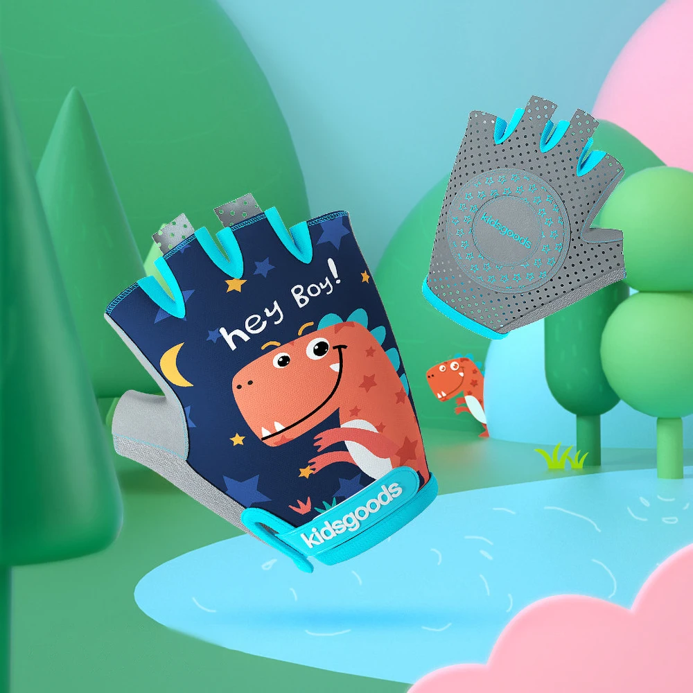 

Перчатки для безопасной езды для детей с принтами для мальчиков и девочек, Нескользящие, амортизирующие, износостойкие, спортивные, Защитны...