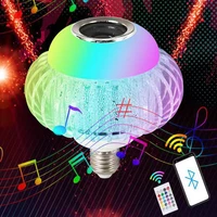 ac 85 265v mobile phone bluetooth music color light led rgb e27 speaker bulb interior decoration lighting remote control light