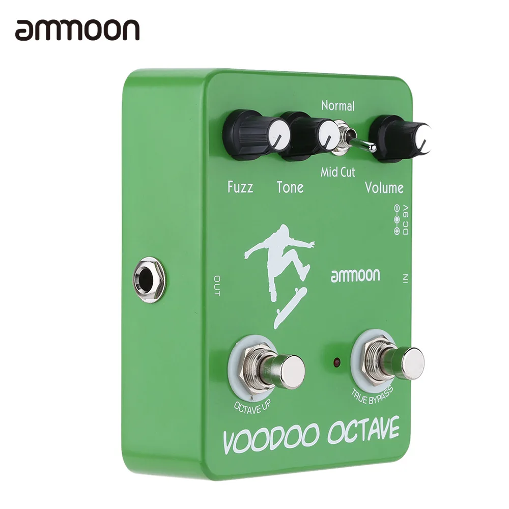Ammoon AP-12 Вуду Октава Фуз-эффект гитары педаль эффектов с 2 шт. красочные