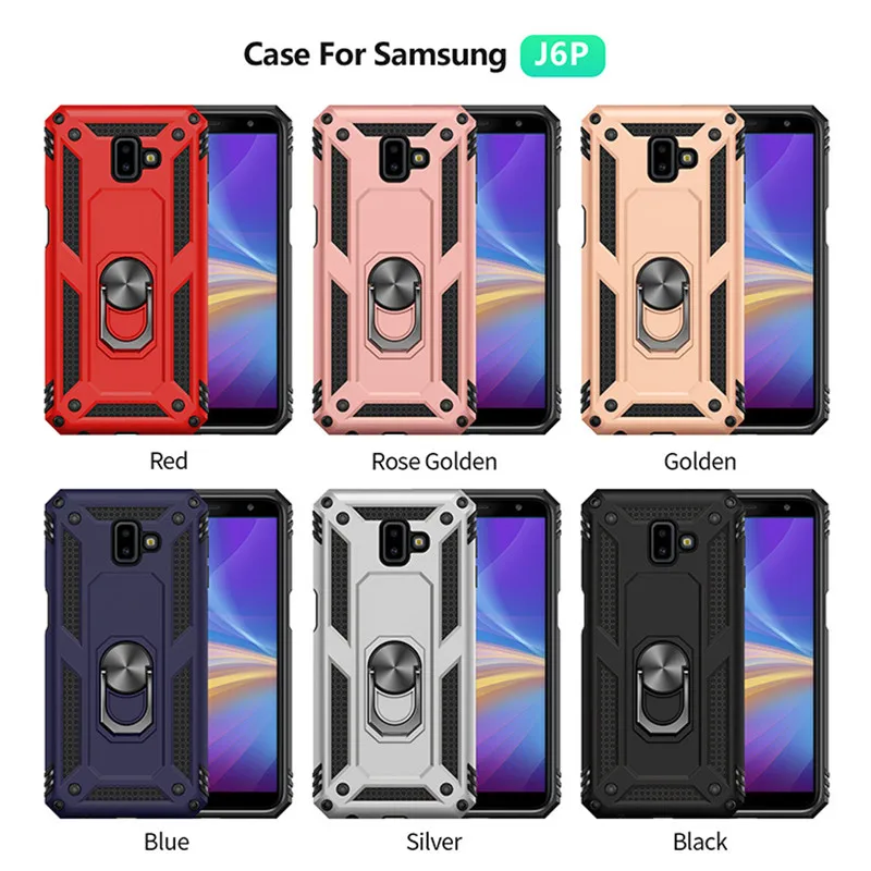 Чехол для Samsung J6 Plus с магнитным кольцом и подставкой Galaxy 2018 J 6 + J6Plus Prime SM-J610FN/DS |