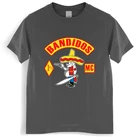 Новое поступление, Мужская футболка, поддержка местных бандидов, MC Worlwide, черная футболка Bandidos Motorclub, большие размеры, Мужская Черная футболка