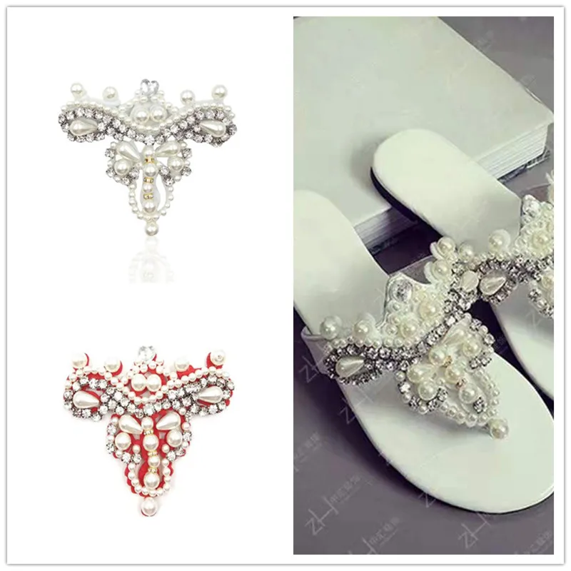 1 шт. красивый цветок DIY ручной работы Роскошные жемчужные стразы Украшение для