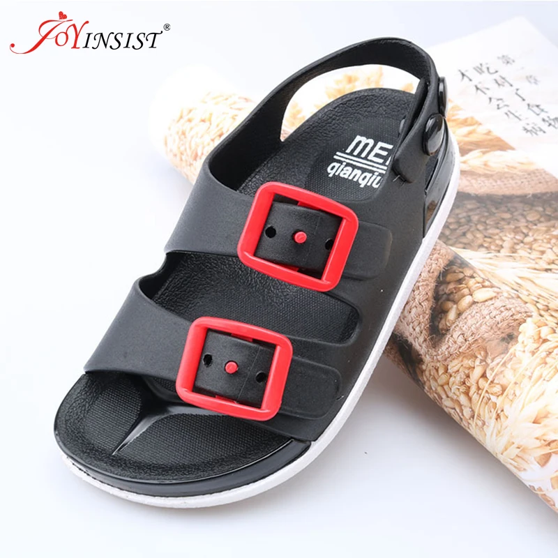 Сандалии детские для мальчиков пляжные шлепанцы плоская подошва Нескользящие