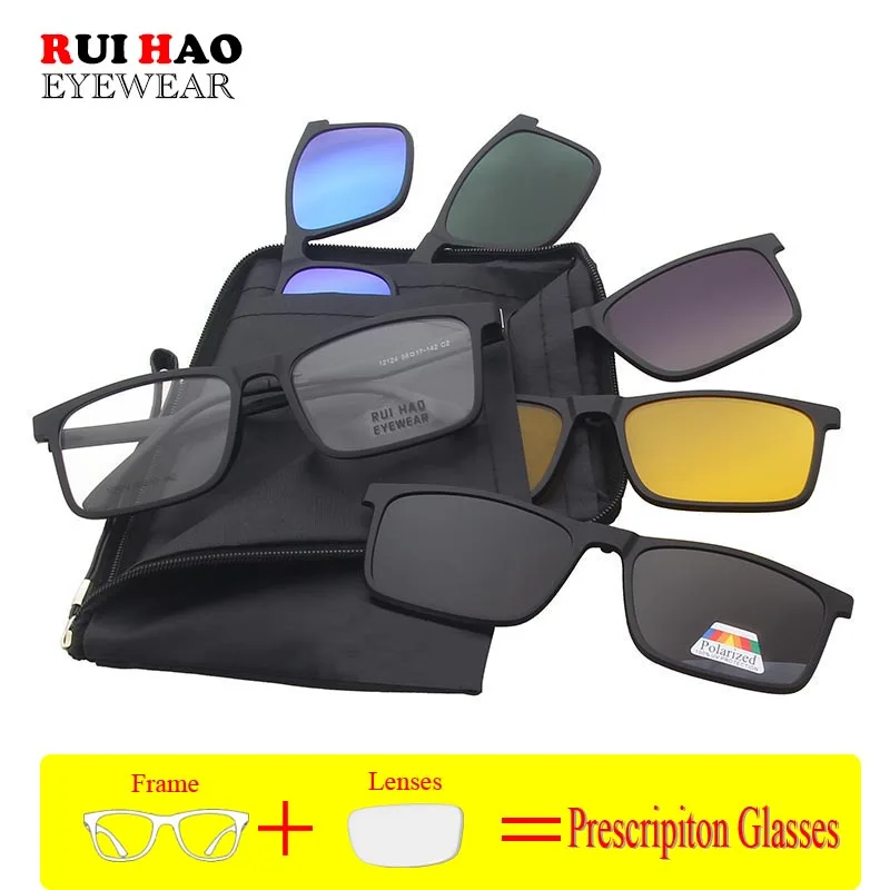 Индивидуальные Рецептурные очки унисекс Ранняя оправа с 5 шт. зажимами для