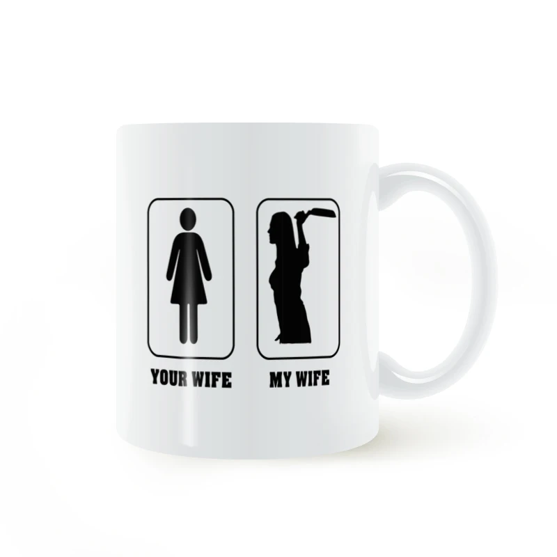 Забавная кофейная кружка для жены с моей женой керамическая чашка подарки 11
