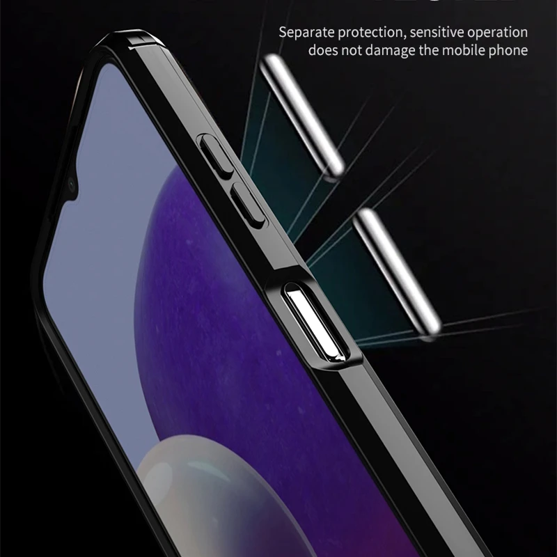 Silicone Soft Cover For Samsung Galaxy A22 Case Galaxy A22 Cover Protective Rubber Shell TPU Case For Samsung A22 5G A32 A52 A72