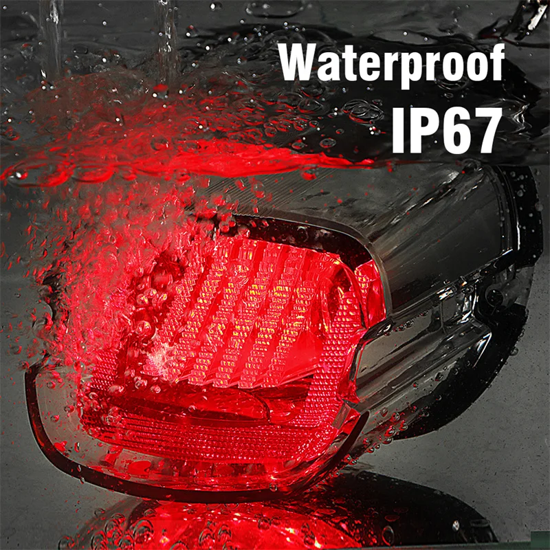 Задний фонарь для мотоцикла светодиодный задний фсветильник стоп-сигнал Сигналы