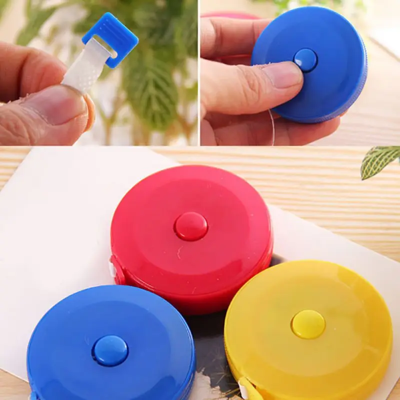 

Tape Measures Portable Retractable Ruler Roulette Measuring Tape Measure Retractable Colorful Portable Ruler Random Color 150cm-