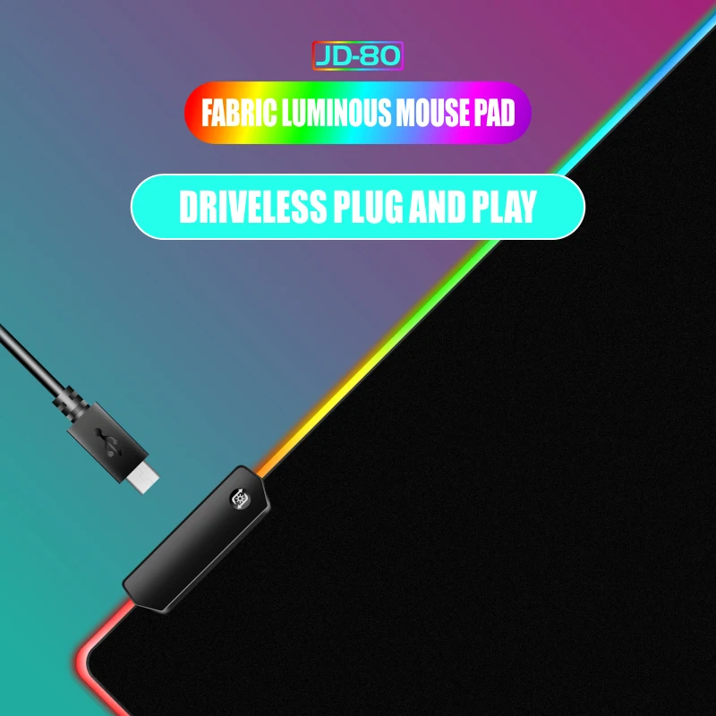 Большой игровой коврик для мыши с RGB-подсветкой размер XXL 900x400 | Компьютеры и офис