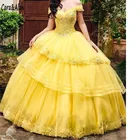 Женское платье с запахом и кружевной аппликацией, милое платье Charro 16 с открытыми плечами и бисером, 15 лет