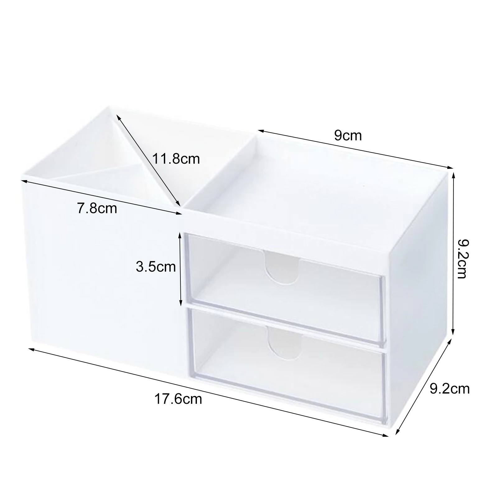 

Plastic Home Drawer Desk Desktop Storage Box Organiser Make Up Organizer