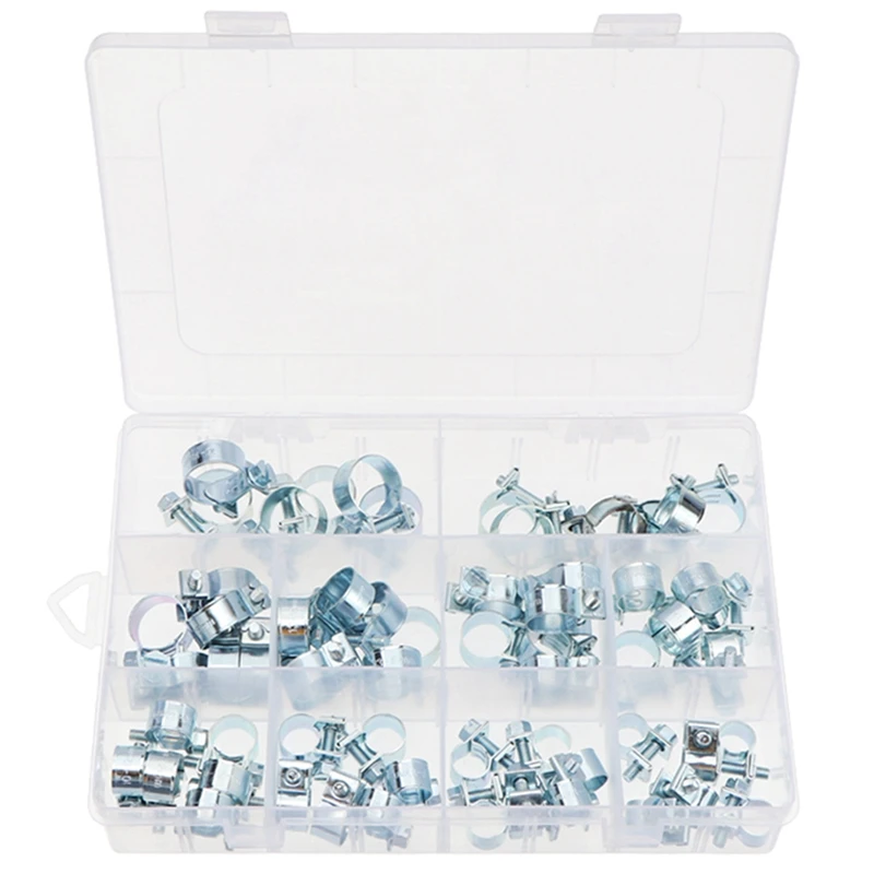 

Ходовой зажим для шланга, регулируемый из нержавеющей стали, зажим для топливной линии, подходит для трубопроводов, автомобильного и механи...