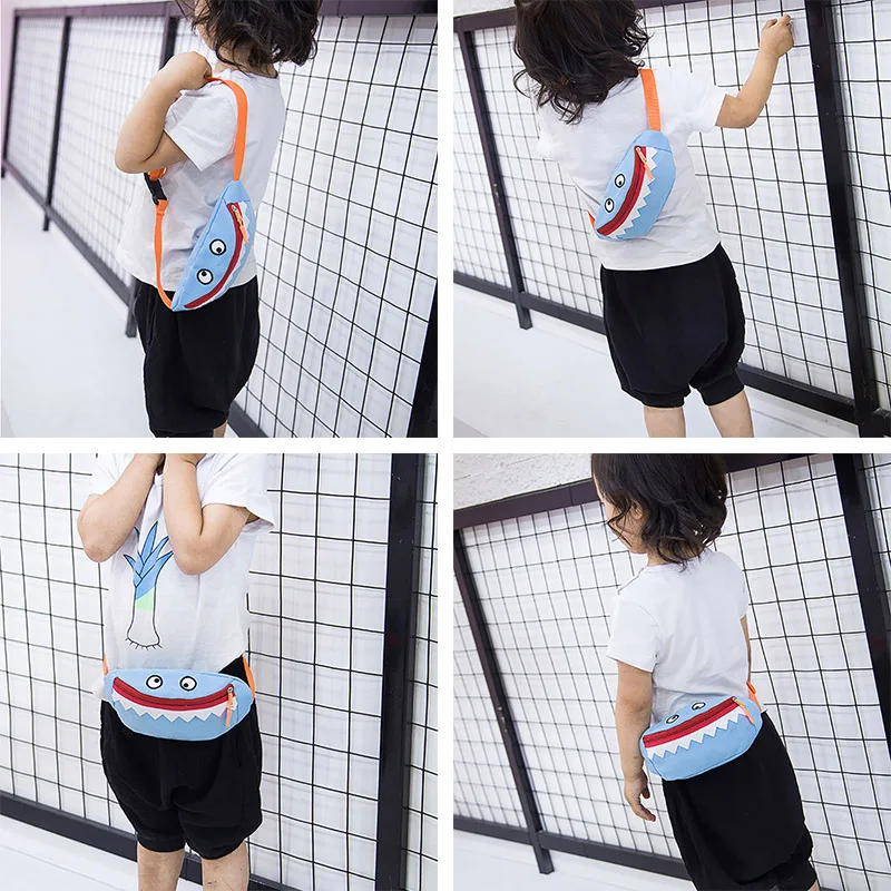 

Canvas Money Bags Children Waist Bag Messenger Crossbody Bag Korean Style 1Pcs Multi Purpose Nice Gift for Boy Girl Cute Cartoon