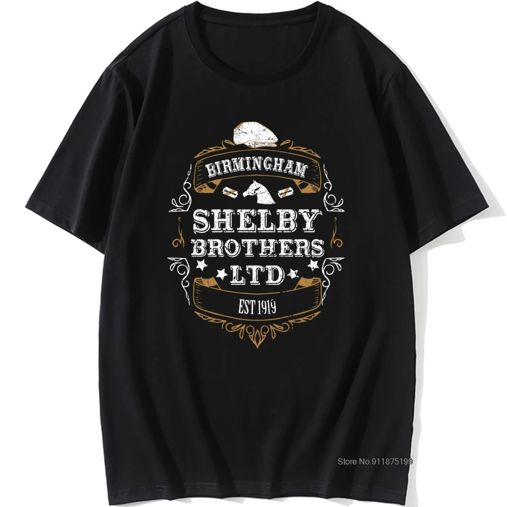 

Men's T Shirt Peaky Blinders Shelby Brothers LTD Funny Male Tshirt Tee Shirt O-Neck Tops Pure Cotton Graphic T-Shirt