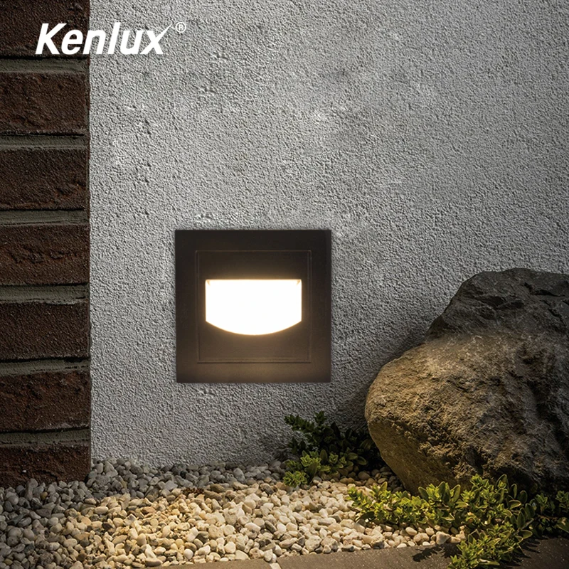 Светодиодный светильник для лестницы Kenlux s 3 Вт 58*58 мм/5 86*86 мм|Уличные настенные