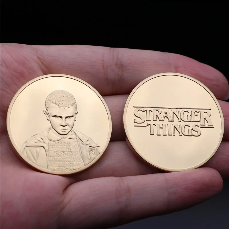 Фильм странные вещи маленький Eleven памятная монета Мстители PUBG цельная Памятная