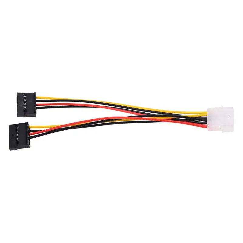 

Кабель-разветвитель питания LP4 на 2 SATA (Кабель-адаптер питания SATA-4-контактный преобразователь Molex 5,25 на 2 SATA)