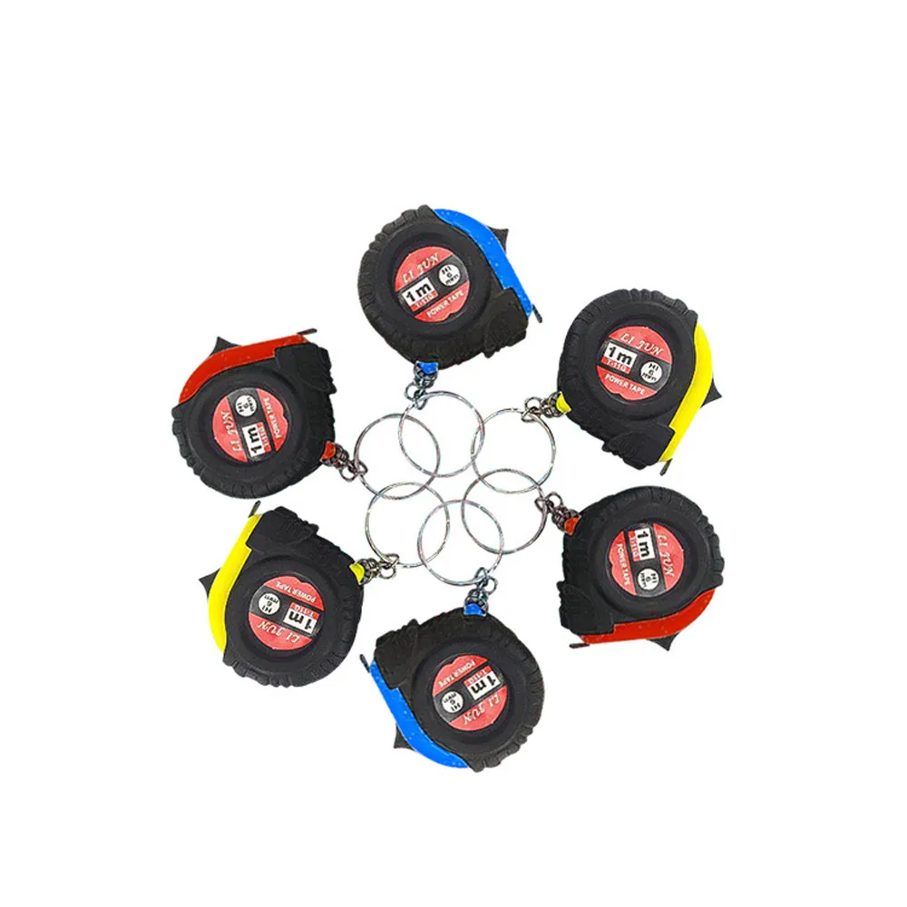 Миниатюрная рулетка брелок для измерения мощности 1 м выдвижная линейка стальная