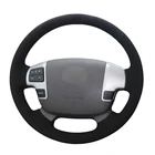 Прошитая вручную черная замша, не скользит, фотосессия для Toyota Land Cruiser 200 серии 70, Tundra Sequoia HiAce