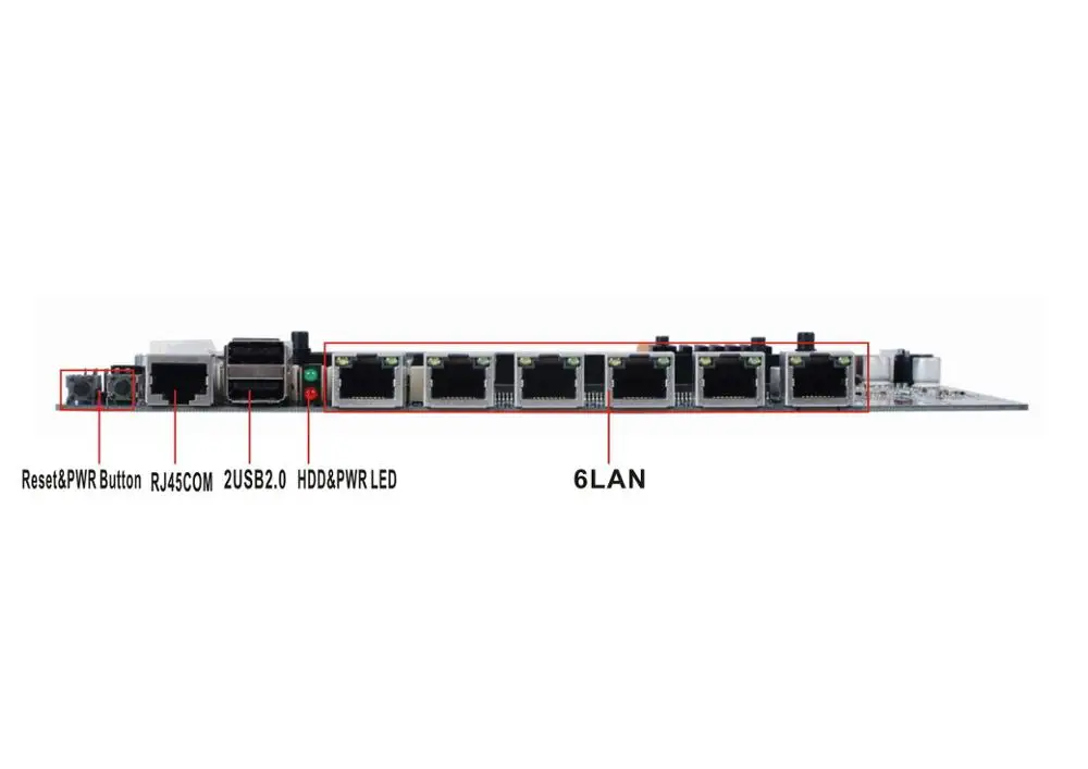 HCiPC LAN-HCB75-6L B75 + 82583 в 6LAN материнская плата Pass брандмауэр роутер система 1U сервер |